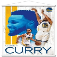 Golden State Warriors - Zidni plakat Stephen Curry s magnetskim okvirom, 22.375 34