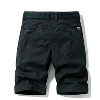 Modne muške teretne kratke hlače s džepovima s patentnim zatvaračem i gumbima, jednobojne kratke hlače za slobodno vrijeme, kratke