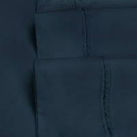 Vrhunski egipatski pamučni set posteljine u tamnoplavoj boji