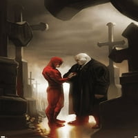 Comics Comics-Kingpin-Daredevil na plakatu na zidu groblja, 14.725 22.375