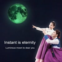 Karolinska Zelena Mjesečeva svjetleća samoljepljiva naljepnica realistična simulacija mjeseca PVC zidne naljepnice