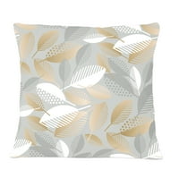 Dizajnirati luksuzni geometrijski jesenski lišće uzorak 'Moderni jastuk za bacanje u sredini stoljeća - 12x20