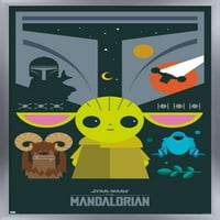 Zidni plakat Ratovi zvijezda: Mandalorijanac - pop band iz 22.375 34