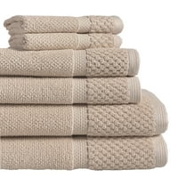 6-dijelni set ručnika za kupanje od pamuka, tamno siva
