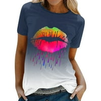 Majice za žene, grafička Majica Proljeće-ljeto, cool printevi, ležerna majica kratkih rukava s okruglim vratom, gornji dio, bluza