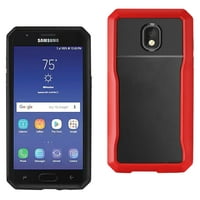 Samsung Galaxy j full pokriveni slučaj otporan na udarce u crvenoj boji za upotrebu sa Samsung Galaxy J 3-Pack