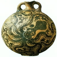 Hobotnica, Minojska glinena vaza, plakat BC tisak iz MIB-a