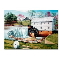 Zaštitni znak likovna umjetnost 'Murrays Mill u proljeće' platno umjetnost Arie Reinhardt Taylor