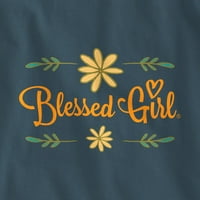 Majica s blagoslovljenom djevojkom Ženska majica s dugim rukavima - Vjera veća - traper - x -velika
