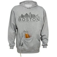 Boston Massachusetts držač piva majica s kapuljačom
