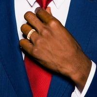 Polukružni prsten od ružičastog zlata, veličine 10