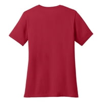 Ženska pamučna majica s jezgrom u crvenoj boji