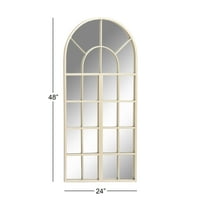 Zidno ogledalo u stilu bijelog prozorskog stakla u obliku prozorskog stakla od 24 48 S lučnom pločom