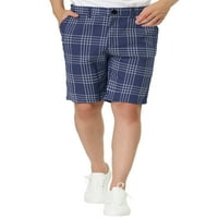 Jedinstveni prijedlozi muške ljetne karirane kratke hlače običnog kroja, poslovne kratke Chino hlače