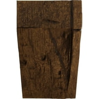 Ekena Millwork 4 H 4 D 48 W Hand Heuth Fau Wood Kamin Mantel Kit W Ashford Corbels, Premium Aged