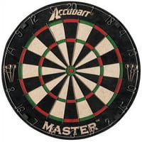 Accudart Master Champion Style bez stapara Bristle Dartboard set uključuje sivale sive i uklonjivi broj broja