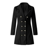 Elegantni kaput od umjetne vune, tanki Ženski dugi kaput, gornja odjeća, jakna