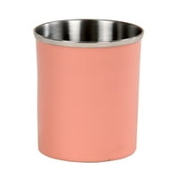 Kanister od nehrđajućeg čelika, 4,5 inča visok, kupaonski pribor za sve uzraste - ružičasta