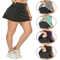 2-slojne ženske teniske Suknje u donjem rublju, Sportska suknja, unutarnje kratke hlače, rastezljive sportske kratke hlače za golf