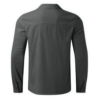 Muška majica s kapuljačom na rasprodaji pulovera muške Ležerne košulje na kopčanje modna muška košulja s ovratnikom s dugim rukavima