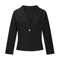 Ženske jakne s dugim rukavima, modne casual elegantne jakne, uredske ženske udobne jakne, kaputi s džepovima
