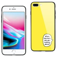 IPhone plus hard stakleni dizajn tpu fuse u žutoj boji za upotrebu s Apple iPhoneom plus 3-pack