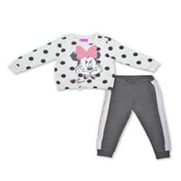 Minnie Mouse Baby and Toddler Girl's Fleece Twichirt & Sweatpants, Outfit Set
