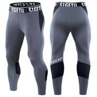 Muške hlače na rasprodaji muške ljetne Fitness prošivene hlače za izgradnju tijela pripijene duge hlače za teretanu