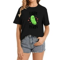 Majice s malim krastavcima i zabavnim kiselim krastavcima za djevojčice su veganske