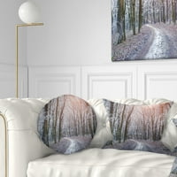 Dizajnerska maglovita staza u jesenskoj šumi - pejzažna fotografija na jastuku-16.16
