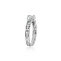 Dijaminal 0. Sterling Silver 1. Karata bijela kubična cirkonija prstena za žene