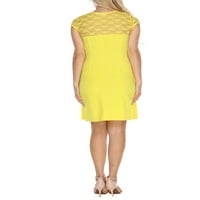 Ženska čipka detaljno opisana A-line haljina