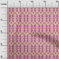 Jednobojna pamučna svilena tkanina s prugastim printom s kovitlacima širine dvorišta širine jarda