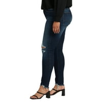 Silver Jeans Co. Plus veličina Avery High Rise Skinny traperice veličine struka 12-24
