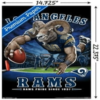 Zidni poster Los Angeles Rams-krajnja zona, 14.725 22.375