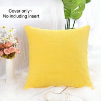 Jedinstvene povoljne ponude Corduroy tekstura ukrasna jastuka za bacanje žuta 20 20
