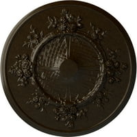 Cvjetni stropni medaljon od 27 1 8, ručno oslikana Bronca