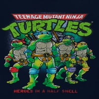 Tinejdžerski mutant ninja kornjače dječaci kratki rukavi retro grafička majica, veličine 4-18