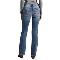Silver Jeans Co. Ženska britt nisko uspon Slim Bootcut traperice, veličine struka 24-36