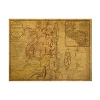 Red Atlas dizajnira 'Belize 1787' platno umjetnost