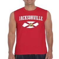 2-muška majica s grafičkim printom bez rukava, veličine do 3 inča - Jacksonville