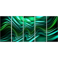 Dizajn Art Emerald Energy Green Sažetak platna, jednaki ploča, 60 28