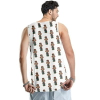 Majica 4. srpnja, ležerna majica Muška moda s okruglim vratom bez rukava Pokloni za mladiće Muške majice