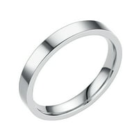 masivni prstenovi od nehrđajućeg čelika, vjenčani prstenovi za žene, prstenovi za muškarce, glatki prstenovi, geometrijski prstenovi,