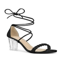 Jedinstveni prijedlozi ženske sandale na visoku petu s čipkom i prozirnom petom