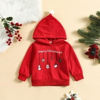 ; / Jesenska odjeća za bebe s dugim rukavima, božićne kapuljače s kapuljačom s printom iz crtića, ležerni vrhovi za novorođenčad