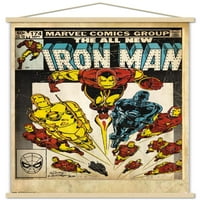 Comics Comics-Iron Man-Naslovnica Zidni plakat u drvenom magnetskom okviru, 22.37534
