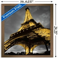 Eiffelov toranj osvijetljeni zidni poster, 14.725 22.375
