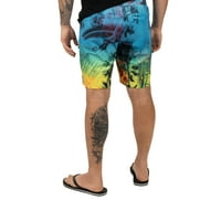 Muške kratke hlače za plažu koje se brzo suše s elastičnim pojasom i džepom s patentnim zatvaračima - 232115-5823-40