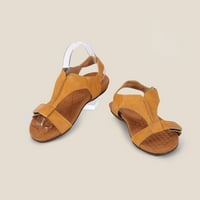 Ženske ljetne sandale, ravne japanke, Ležerne cipele, Žuta 7,5